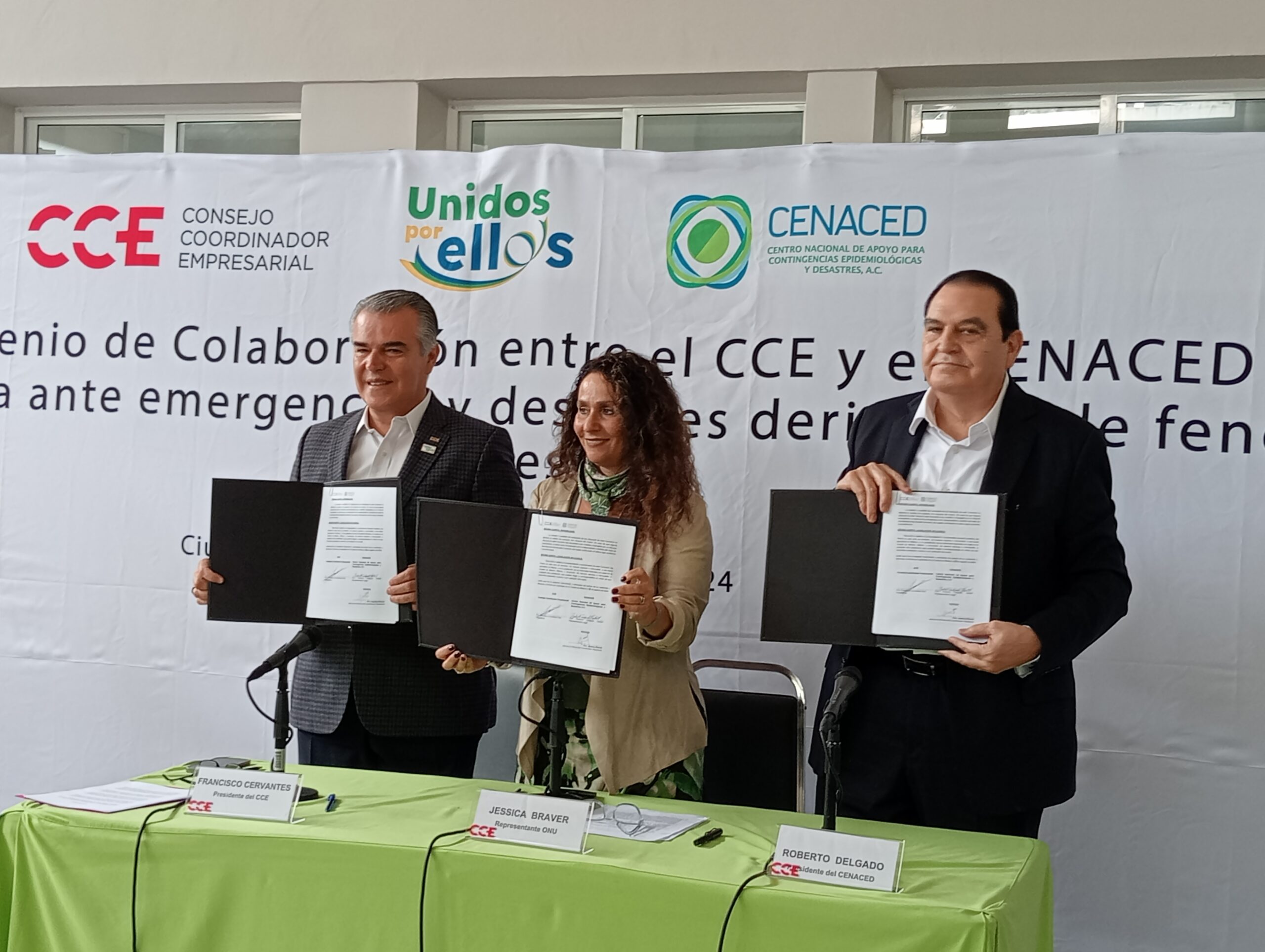 CCE y CENACED firman convenio para dar respuesta inmediata ante fenómenos naturales